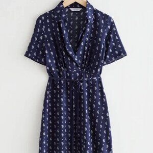& Other Stories Bandana Print Mini Dress NWT